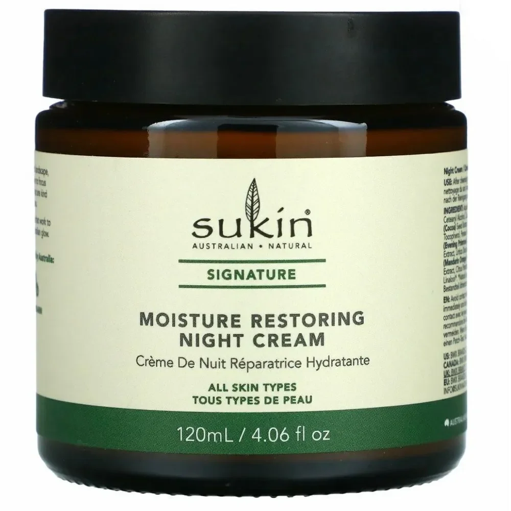 SUKIN‎ Signature Moisture Restoring Night Cream 4.06 oz Natural Vegan Non GMO